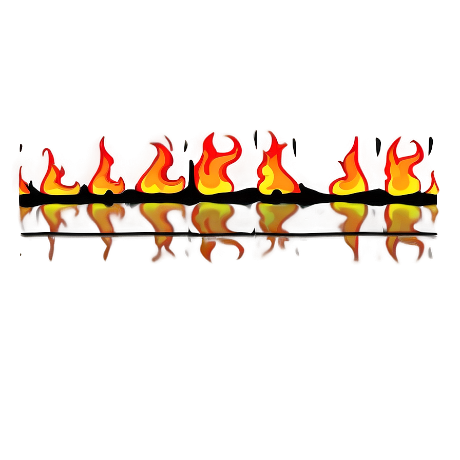 Transparent Fire Line Art Png 23 PNG