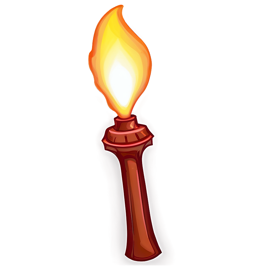 Transparent Fire Torch Png 05262024 PNG