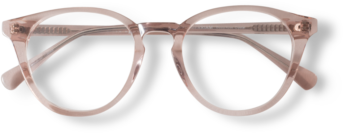 Transparent Frame Eyeglasses Isolated PNG