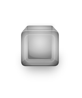 Transparent Glass Cube Black Background PNG