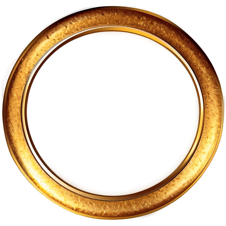 Transparent Gold Circle Frame Png Vij88 PNG