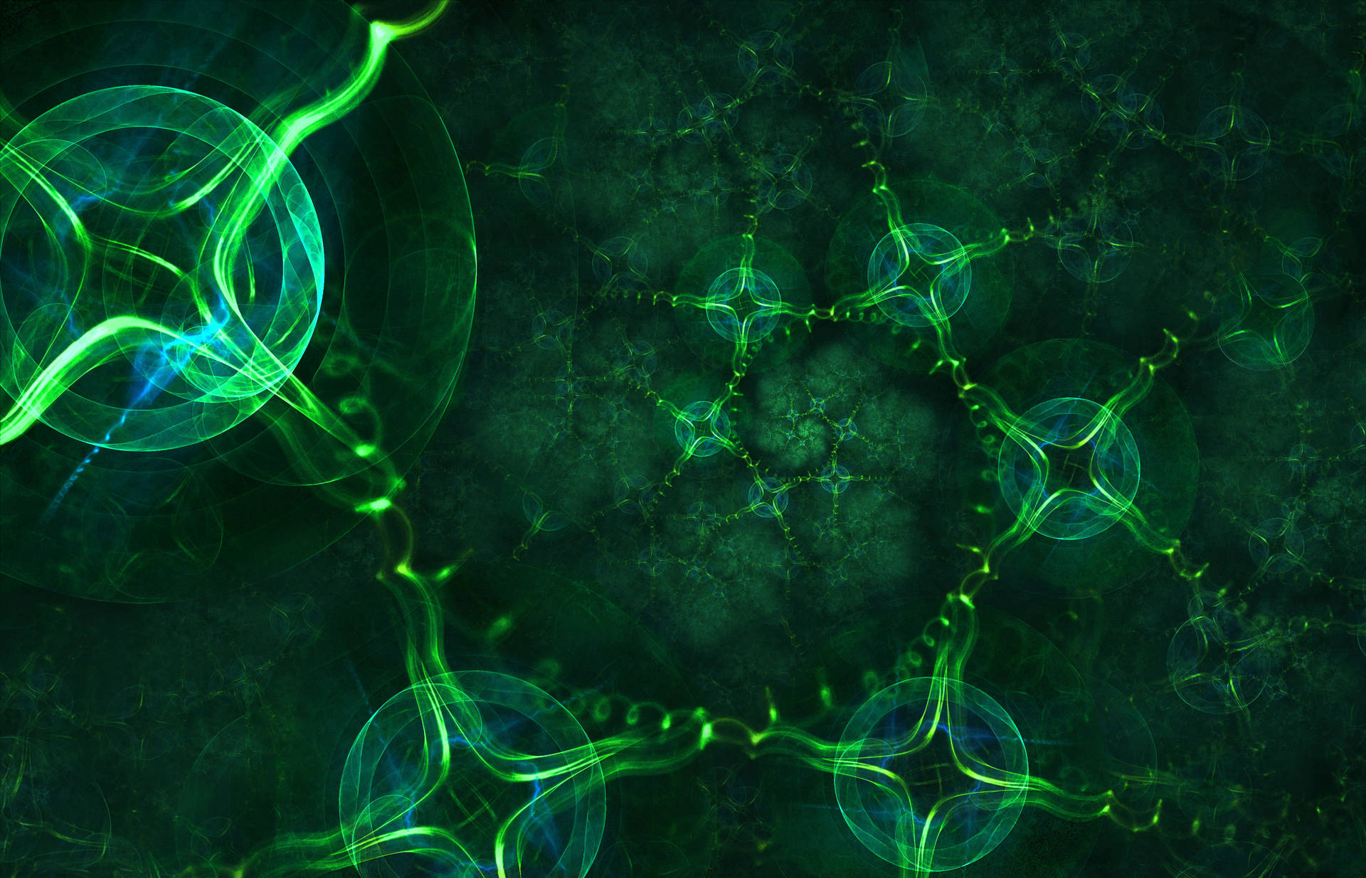 Transparent Green Abstract