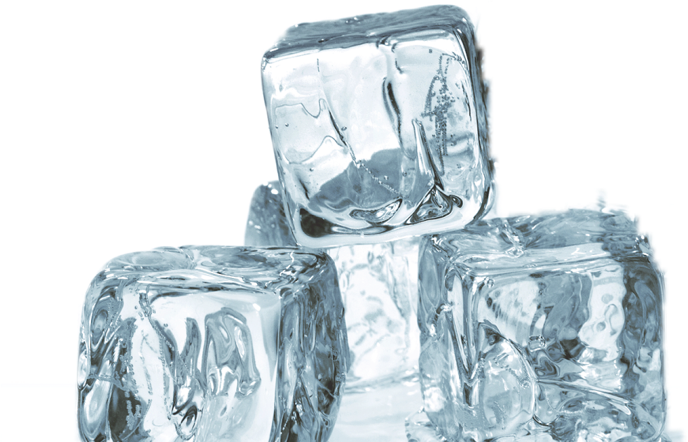 Transparent Ice Cubes Stacked PNG