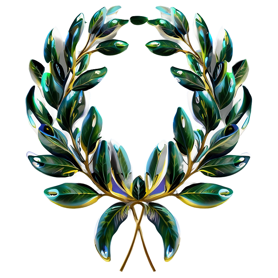 Transparent Laurel Wreath Png 06262024 PNG