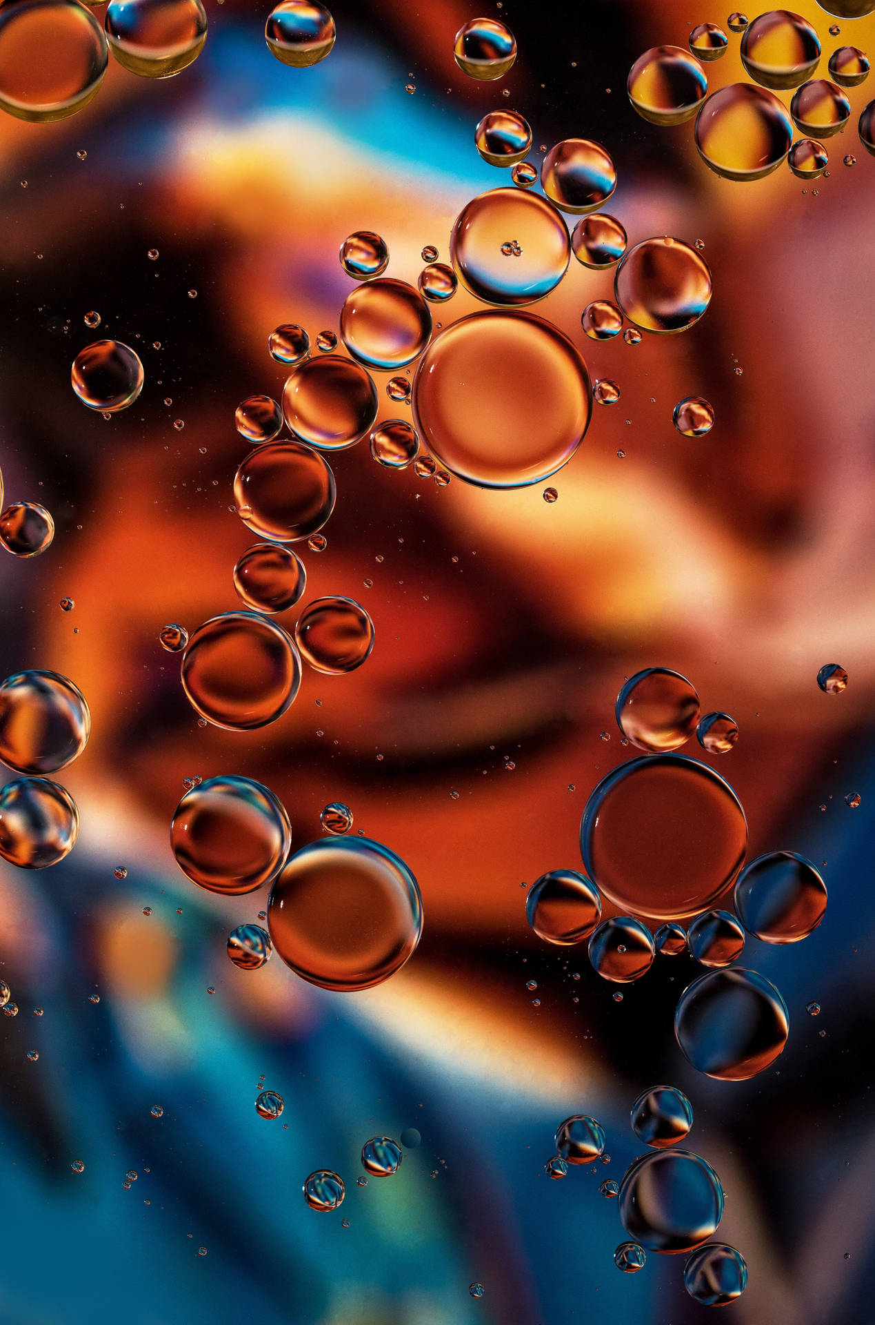 Transparent Liquid Bubbles Wallpaper