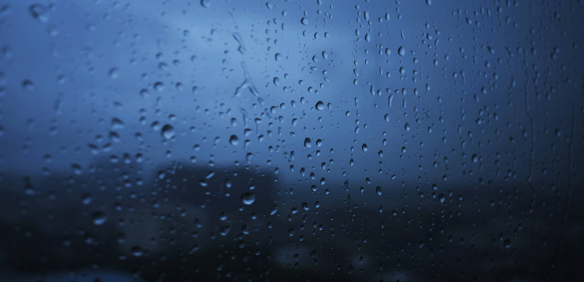 Transparent Rain Droplets