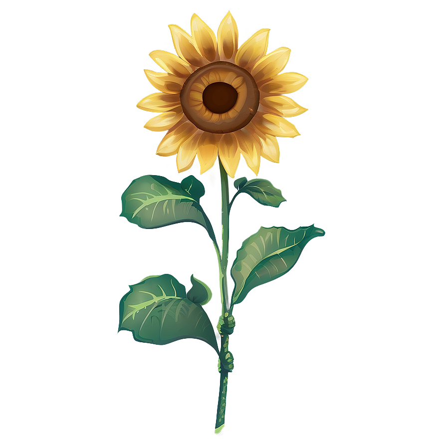 Transparent Sunflower Illustration Png 60 PNG