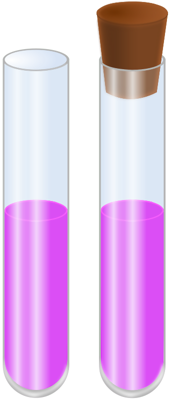 Transparent Tubes With Purple Contents PNG