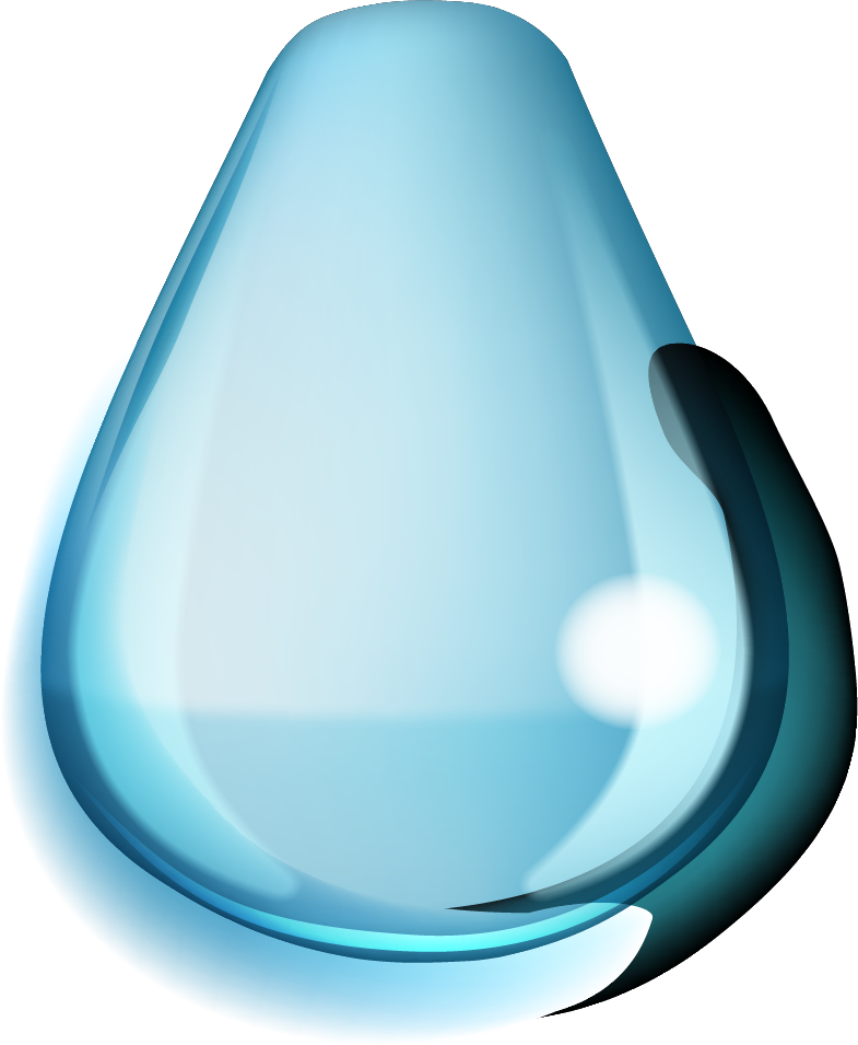 Transparent Water Drop Graphic PNG