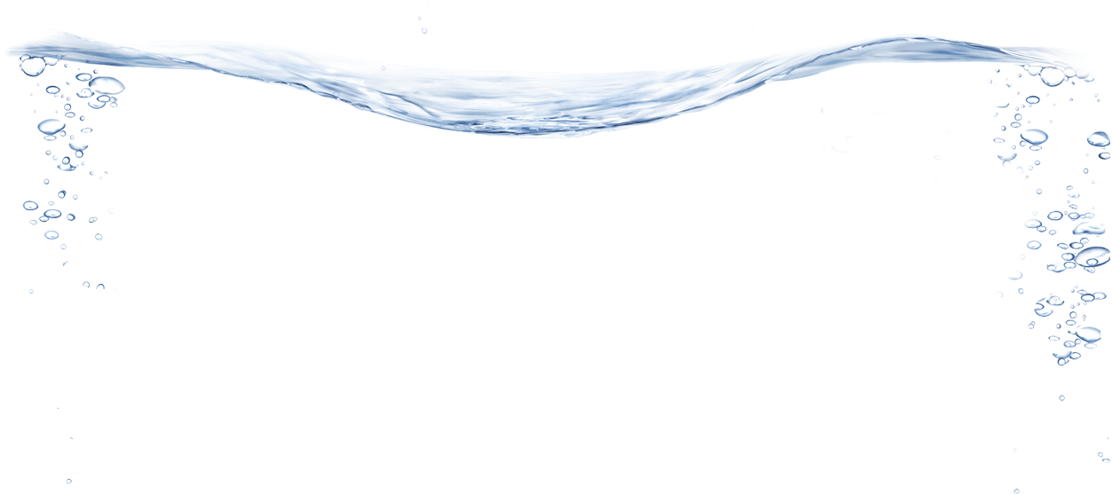 Transparent Water Wavewith Bubbles PNG