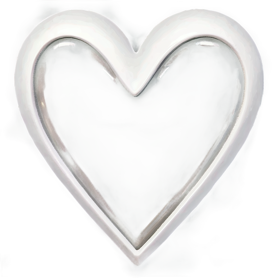 Download Transparent White Heart Png Qlj 