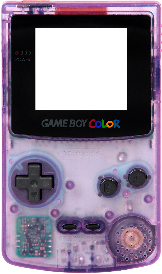 Transparent_ Game Boy_ Color_ Console.png PNG