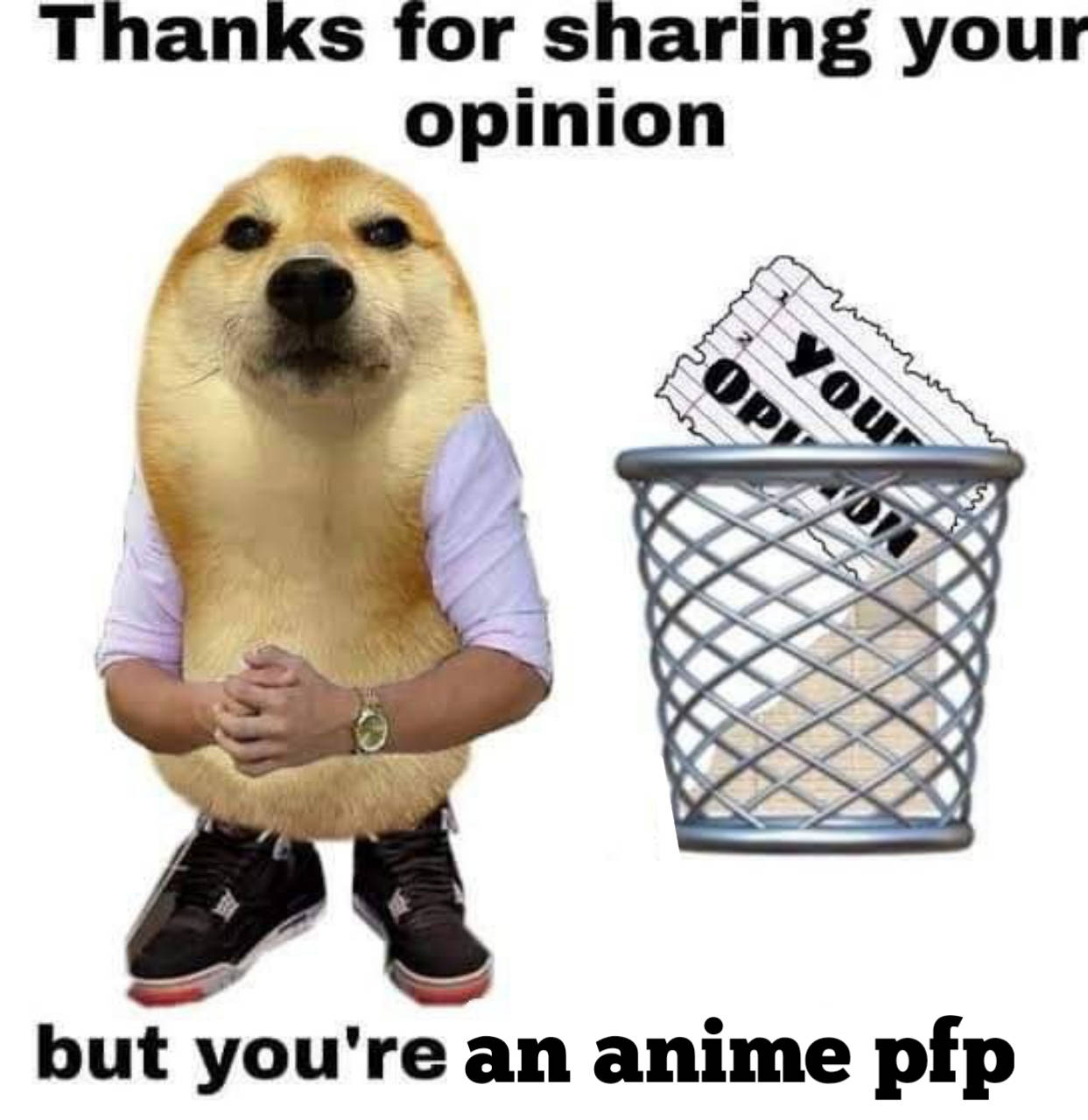 Trash Anime Meme PFP Wallpaper