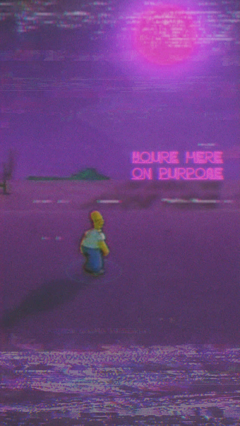 Lofi Trash Gang Con Homer Fondo de pantalla