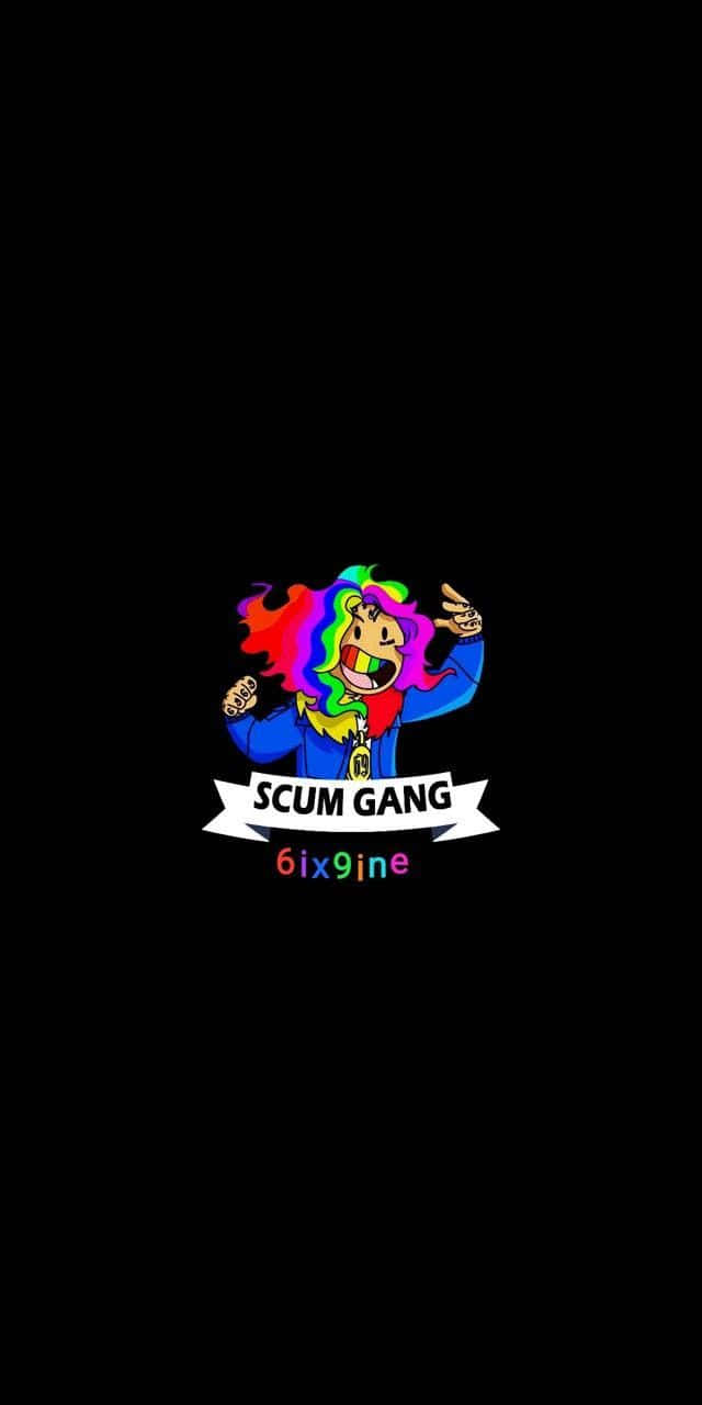 A Colorful Logo For Scum Gangs Wallpaper