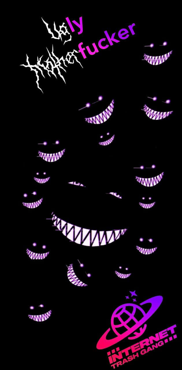 Trash Gang Smiling Mask Patterns Wallpaper