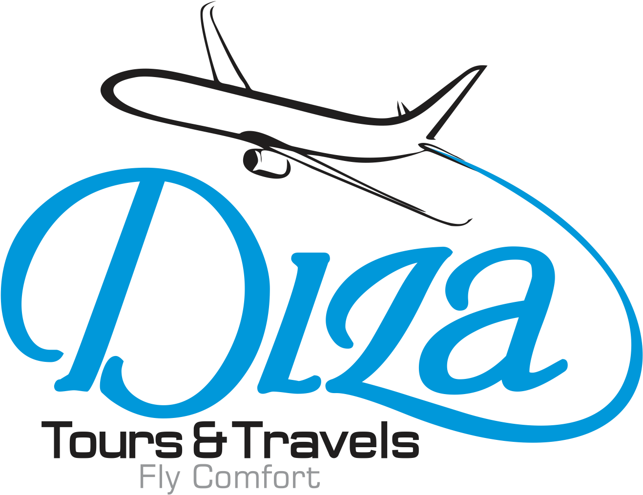 Travel Agency Logowith Airplane PNG