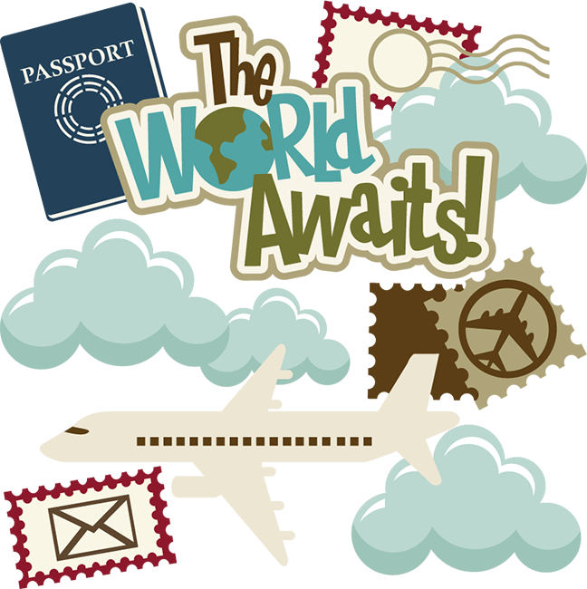 Travel Inspired Stickers Graphic PNG