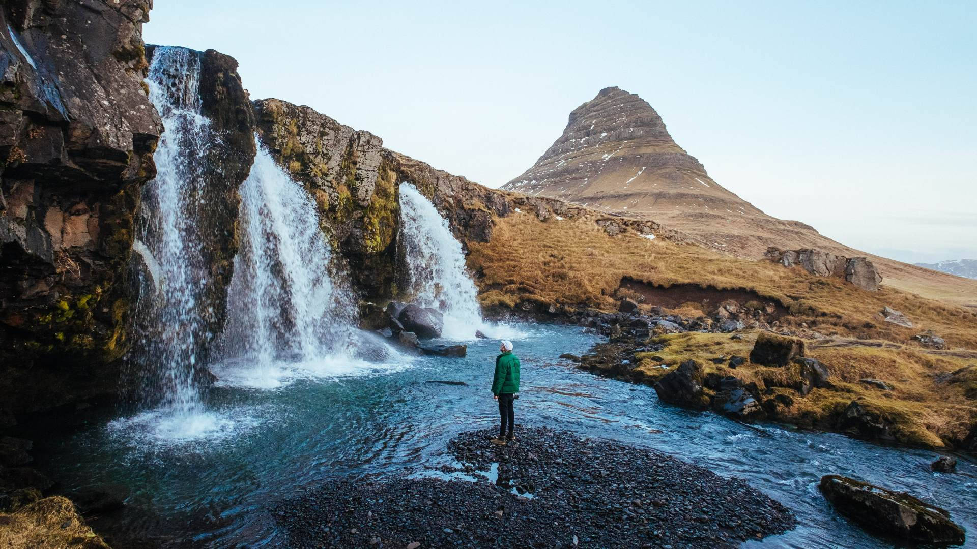 Colinakirkjufell En Islandia Para La Computadora Portátil De Viajes Fondo de pantalla