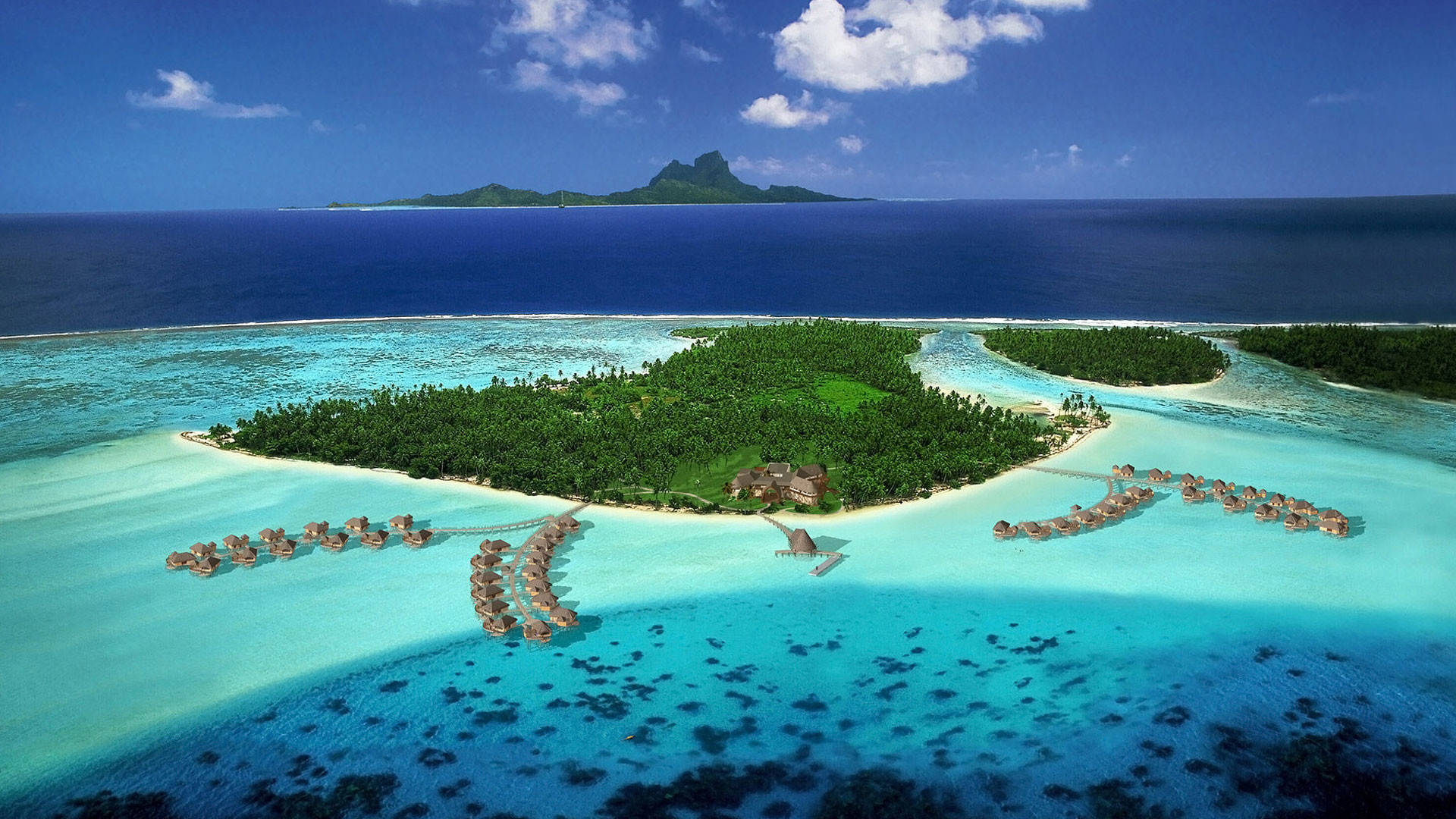 Reisenauf Die Inseln Von Französisch-polynesien Laptop Hintergrund Wallpaper
