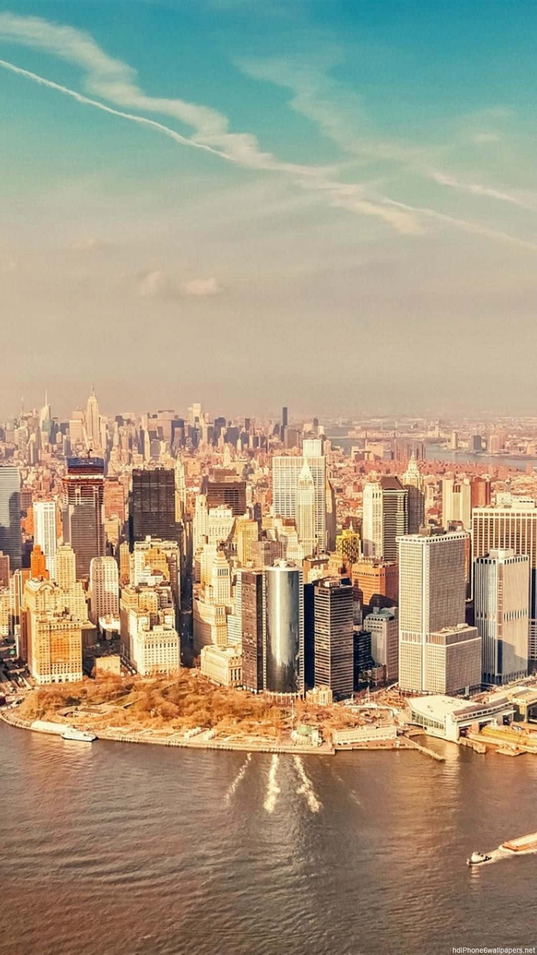 A View Of The City From The Air Wallpaper