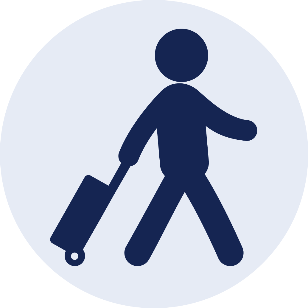 Travelerwith Suitcase Icon PNG