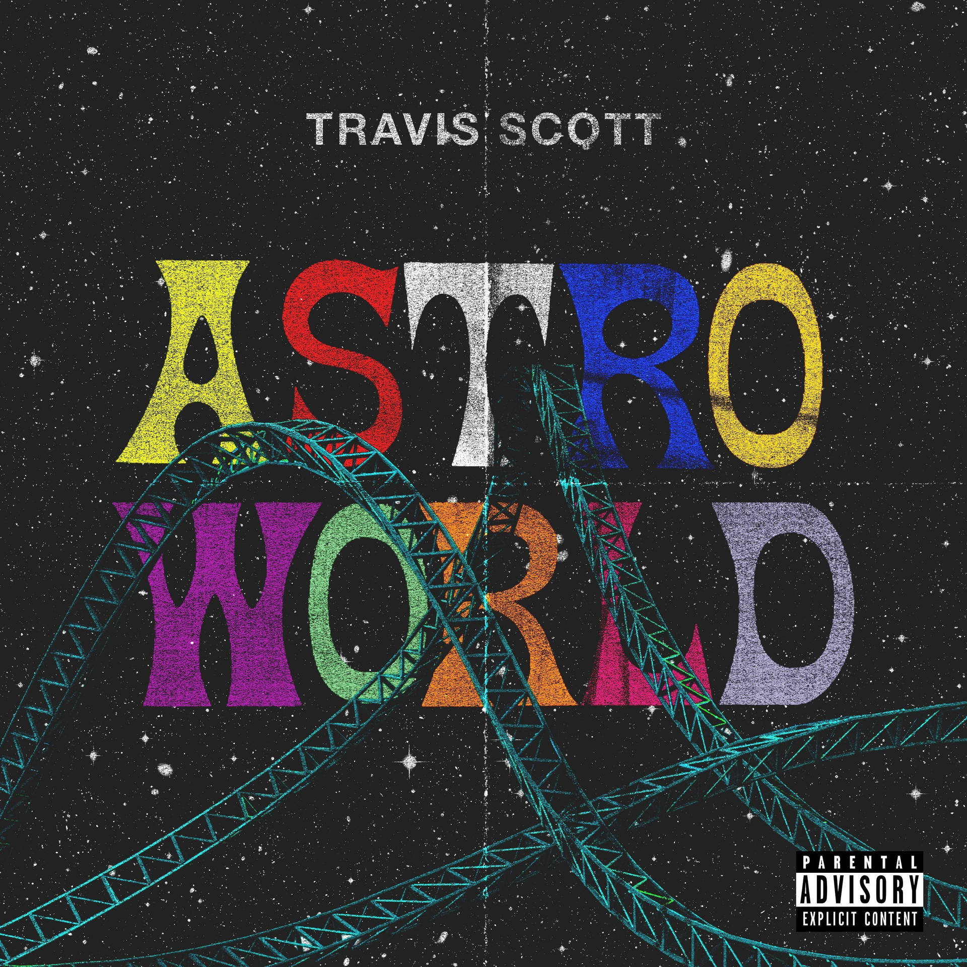 Travis Scott Astroworld Parental Advisory Cover