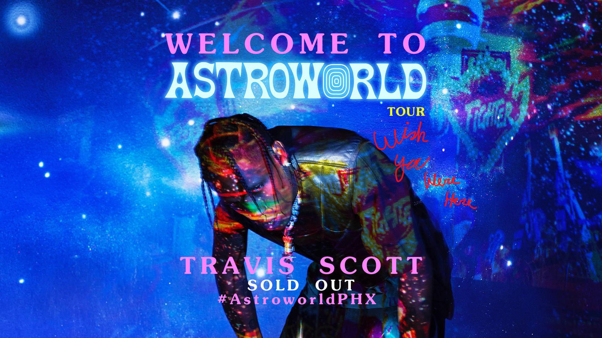 Travis Scott Astroworld Promotional Tour Colorful