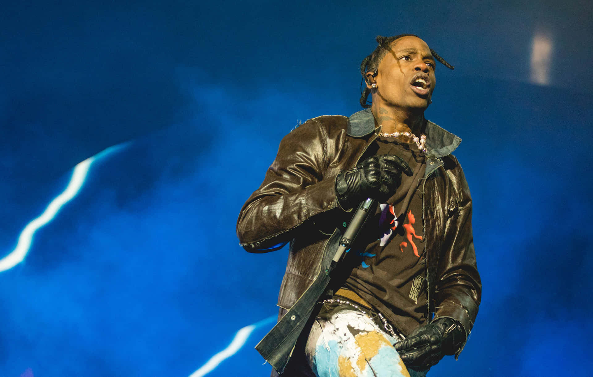 Rapper and Producer Travis Scott On Stage