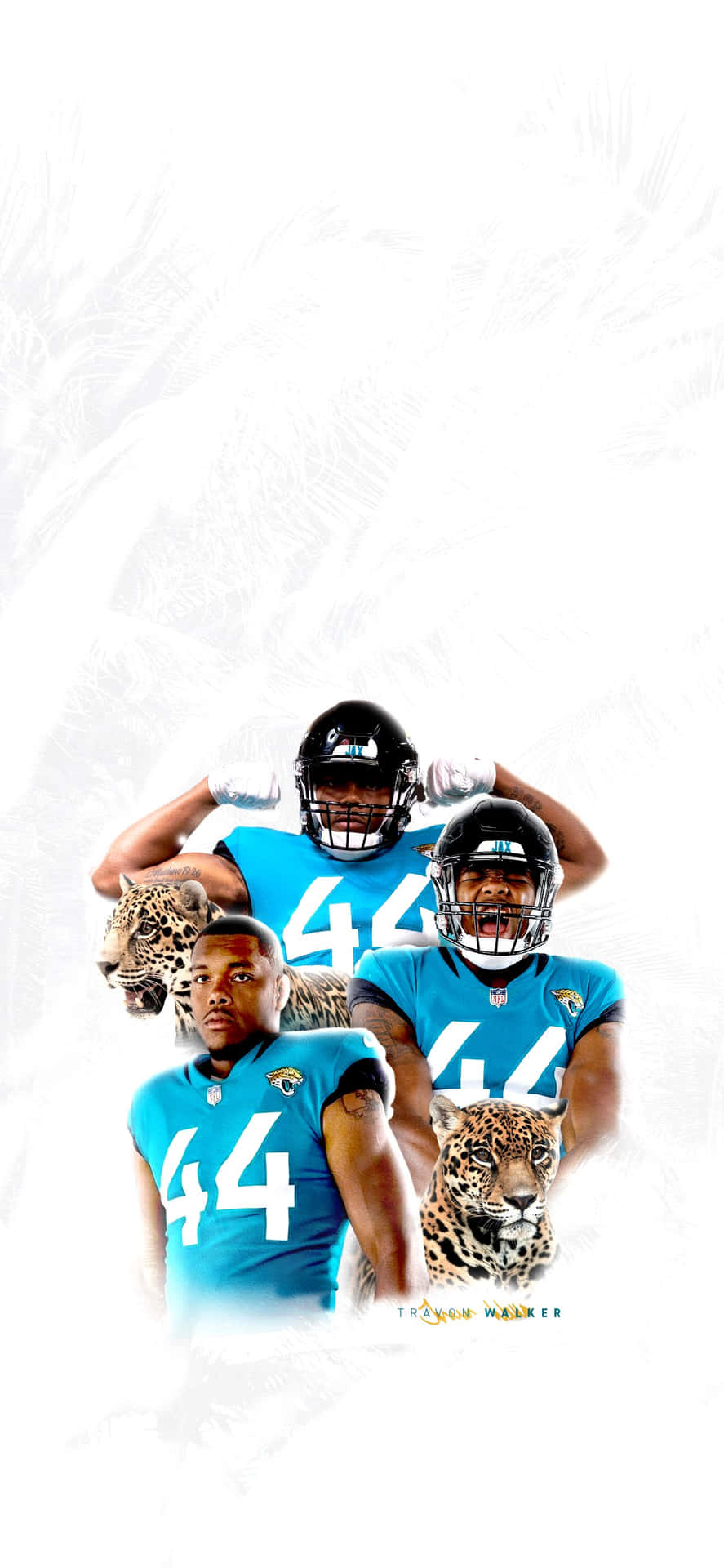 Travonwalker Affisch För Jacksonville Jaguars Som Bakgrundsbild. Wallpaper