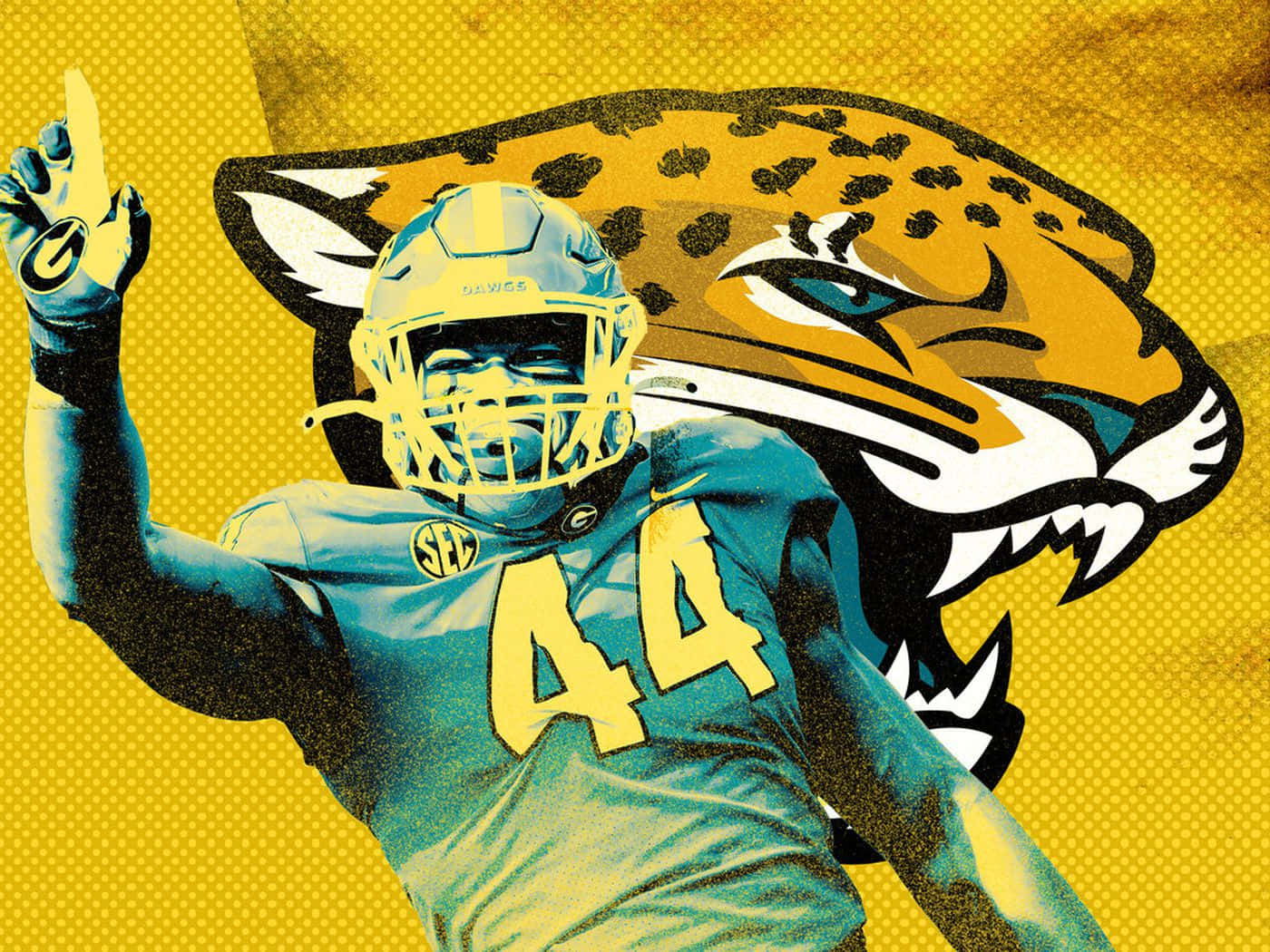 Travonwalker Außen-linebacker Jacksonville Jaguars Wallpaper