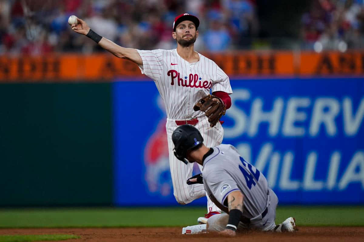 Trea Turner Phillies Toiminta Taustakuva