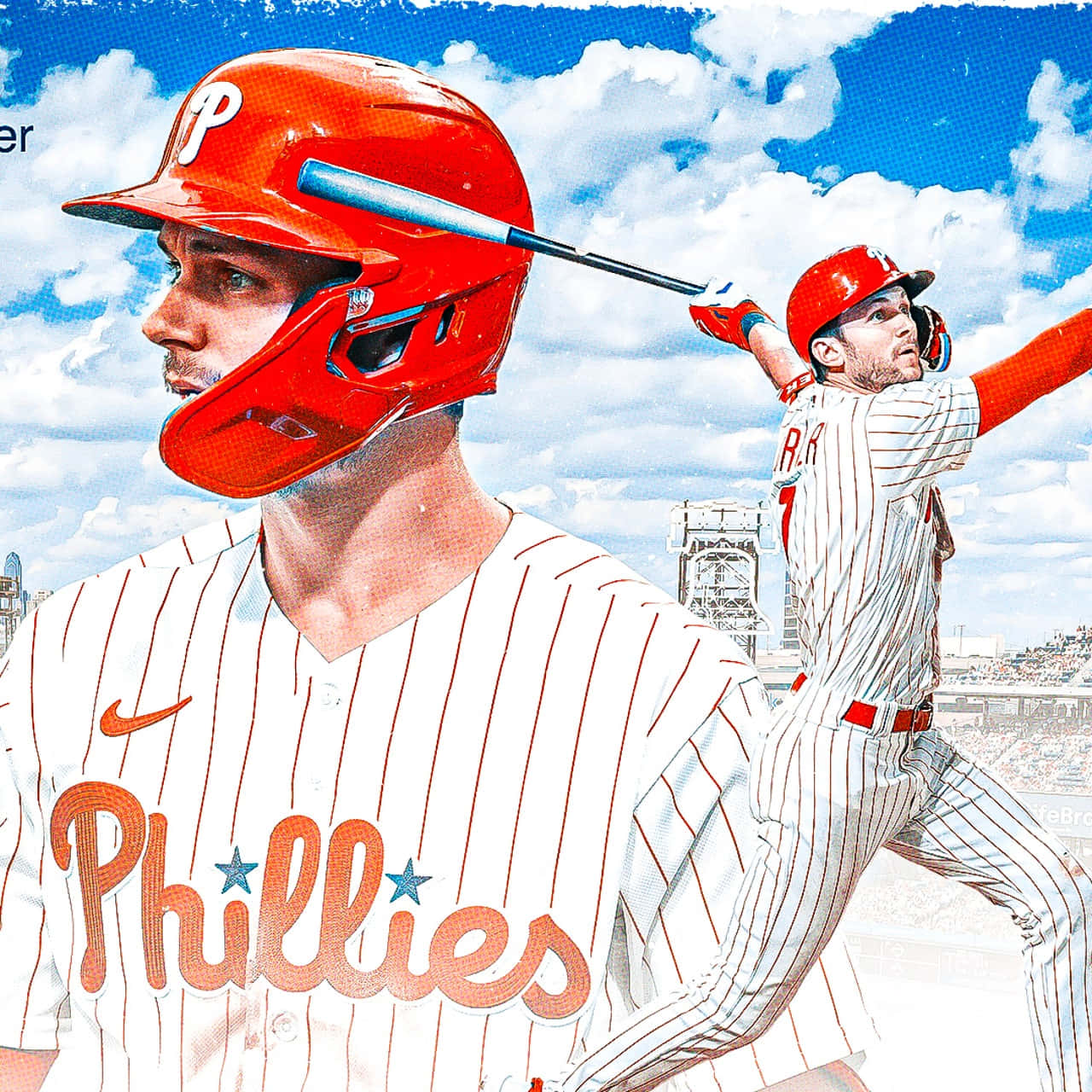 Trea Turner Phillies Baseball Player Wallpaper