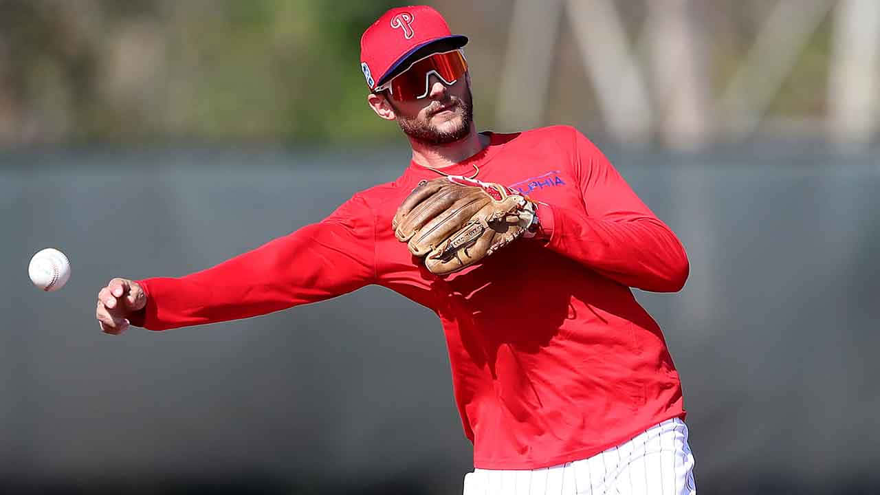 Trea Turner Phillies Harjoitussessio Taustakuva