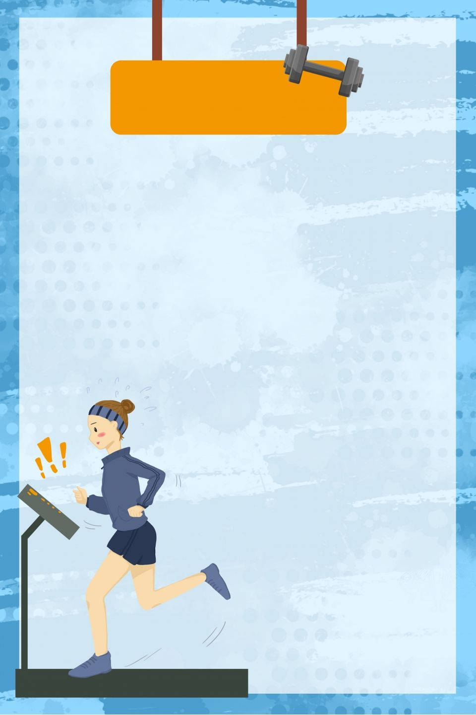 Download Treadmill Exercise Animated Art Wallpaper 