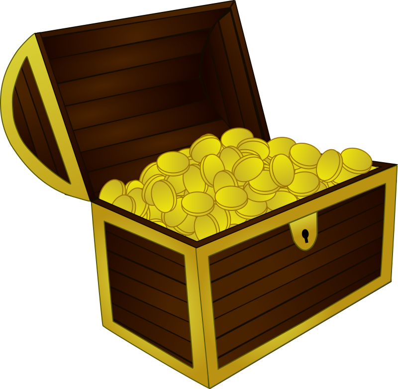 Treasure Chest Fullof Gold Coins PNG