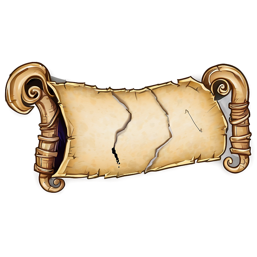 Treasure Map Scroll Png Agq22 PNG