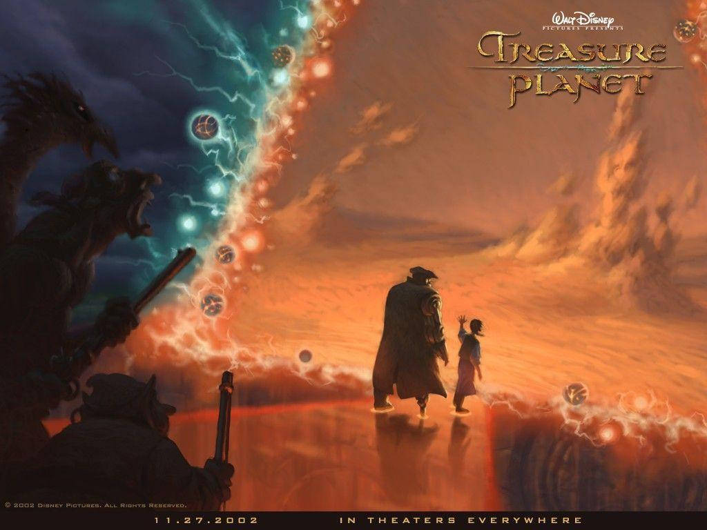 Treasure Planet Jim Hawkins John Silver Portal Wallpaper