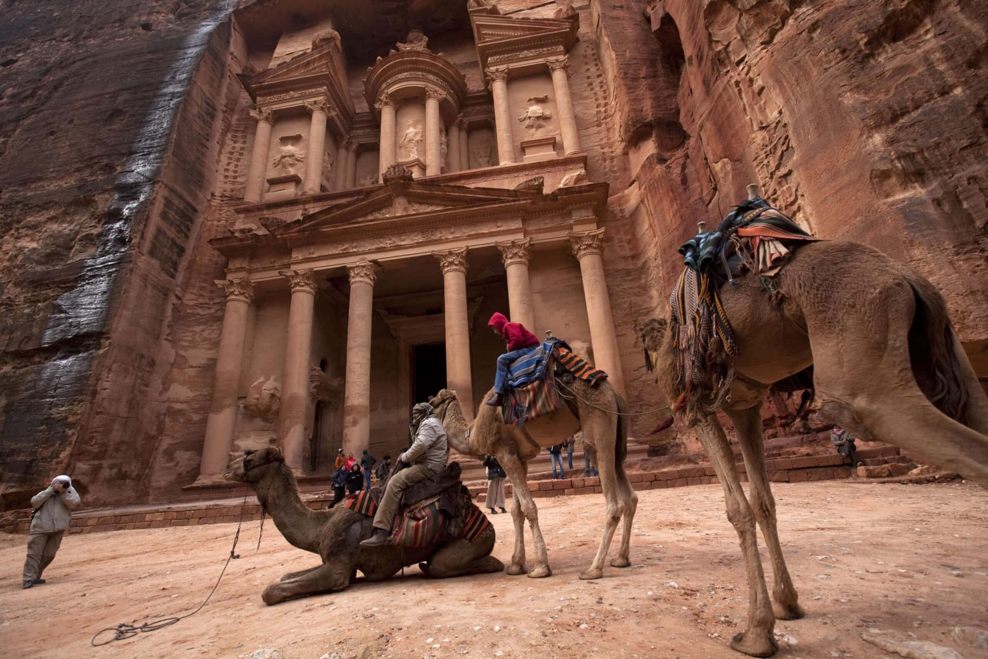 Treasury In The Ancient City Of Petra Picture
