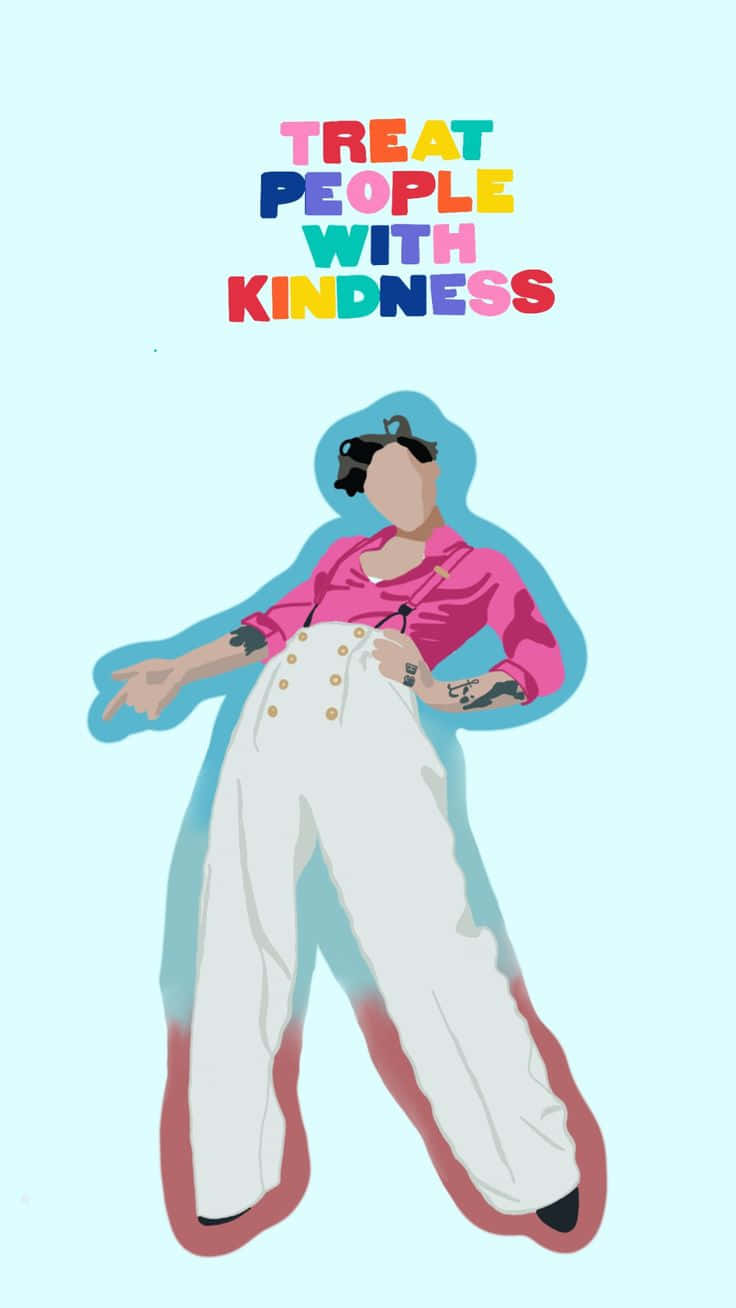 Treat People With Kindness Illustration Wallpaper