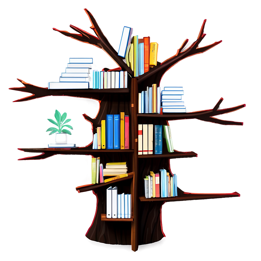Tree Bookshelf Png 53 PNG