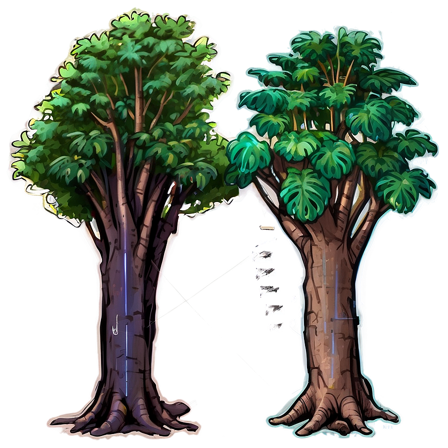 Tree Canopy Blueprint Png 43 PNG