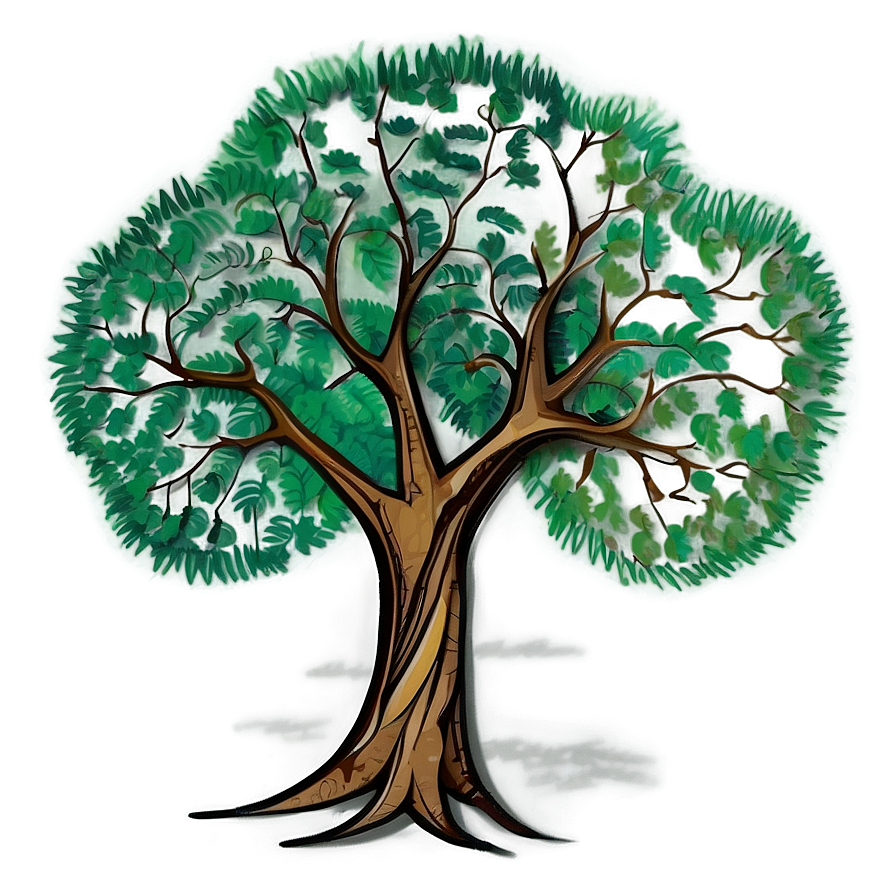 Tree Drawing C PNG