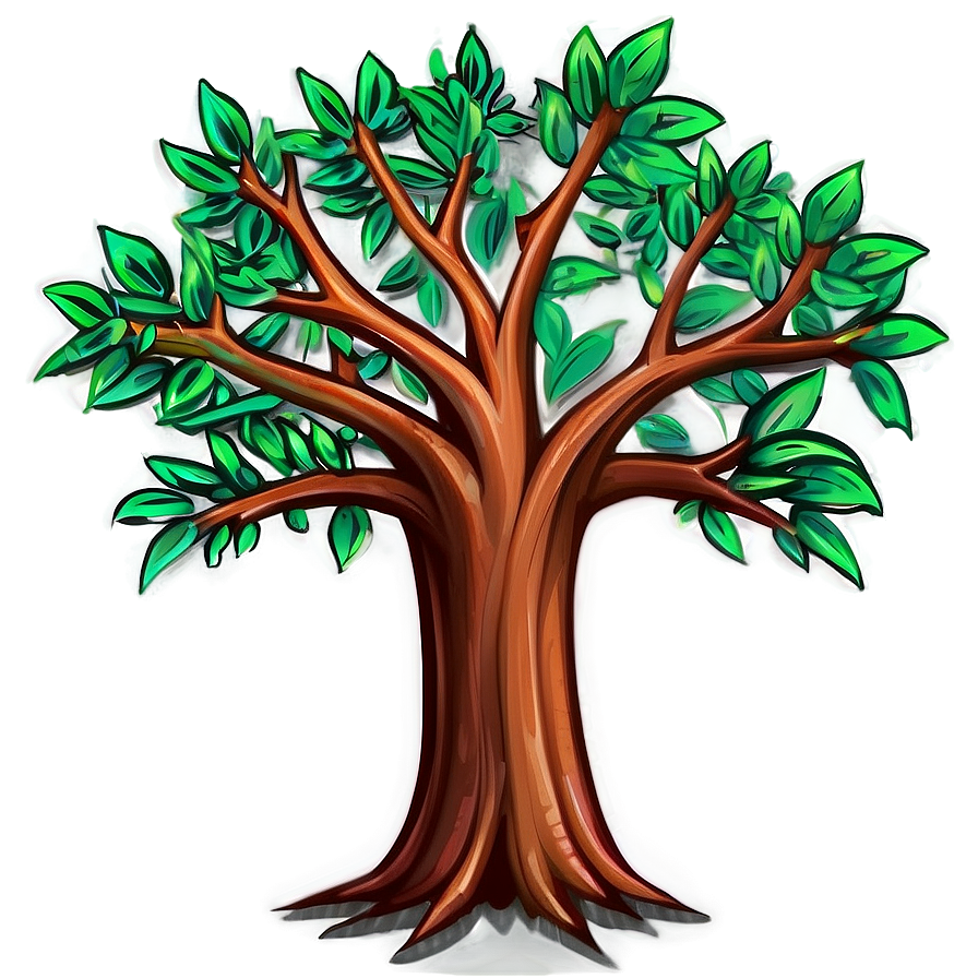 Tree Drawing D PNG