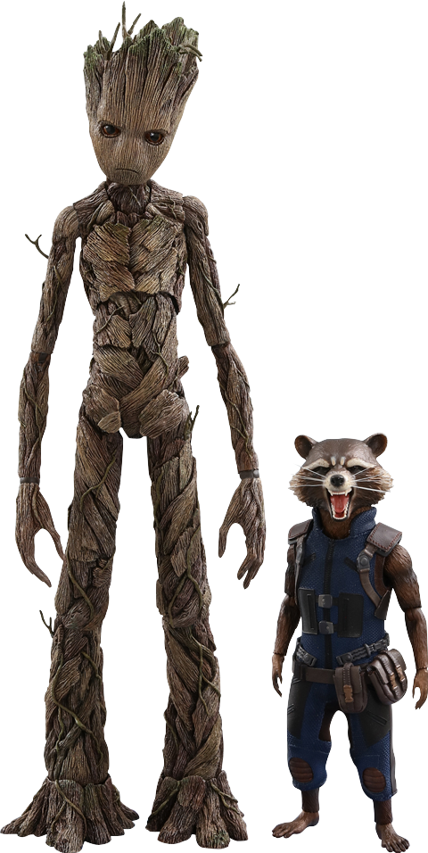 Tree Humanoidand Raccoon Character Models SVG