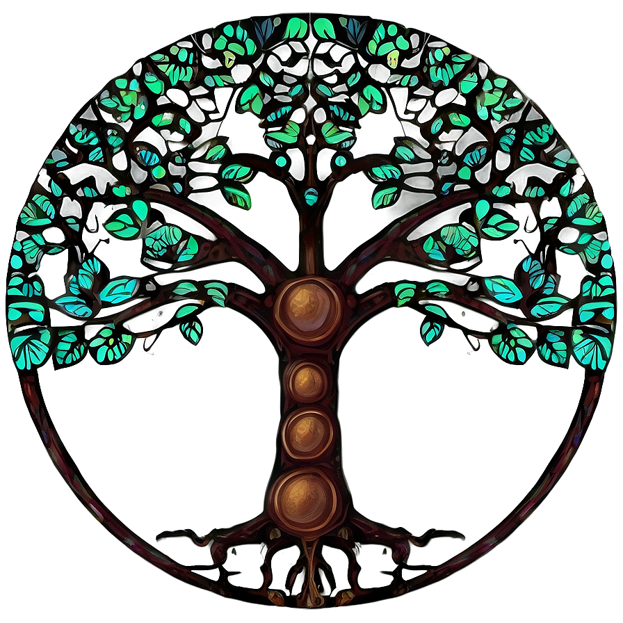 Tree Of Life In Digital Art Style Png 06122024 PNG