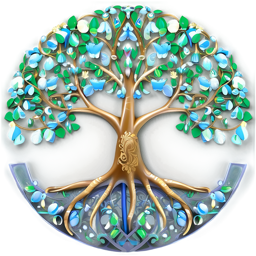 Tree Of Life In Earth Day Theme Png Vlm92 PNG