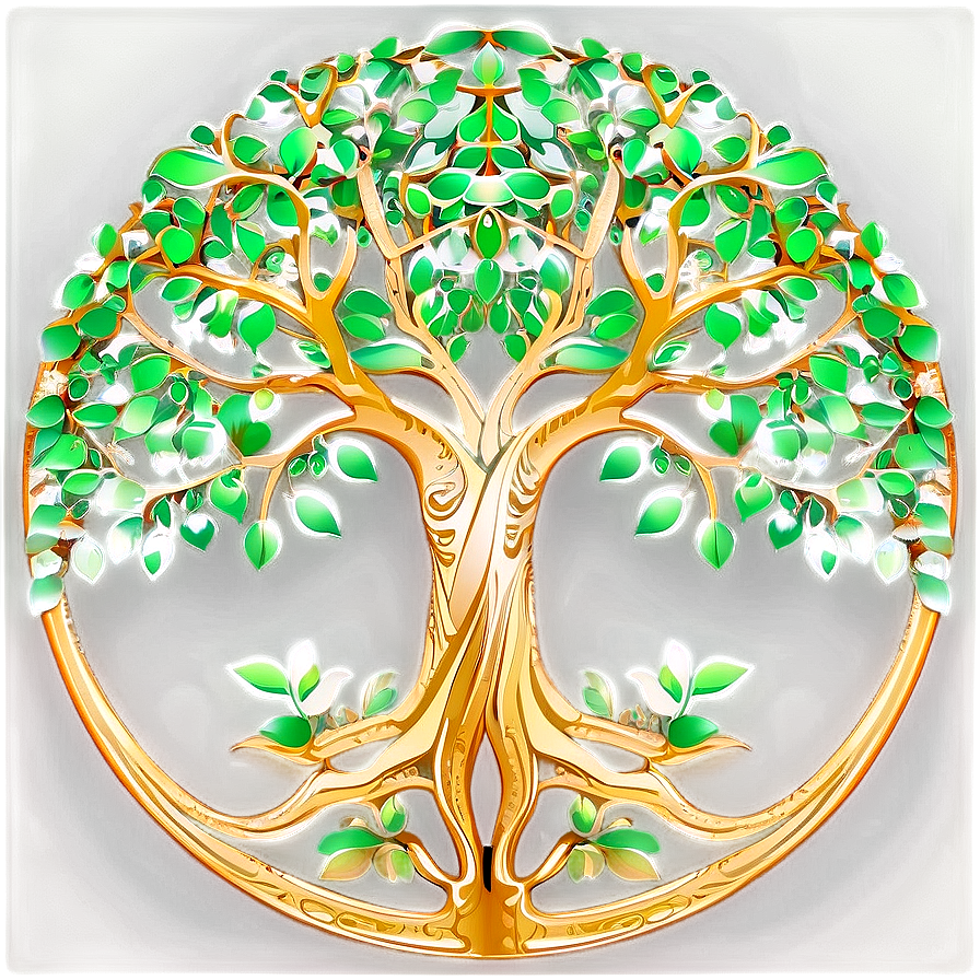 Tree Of Life In Eco Green Style Png Oge77 PNG