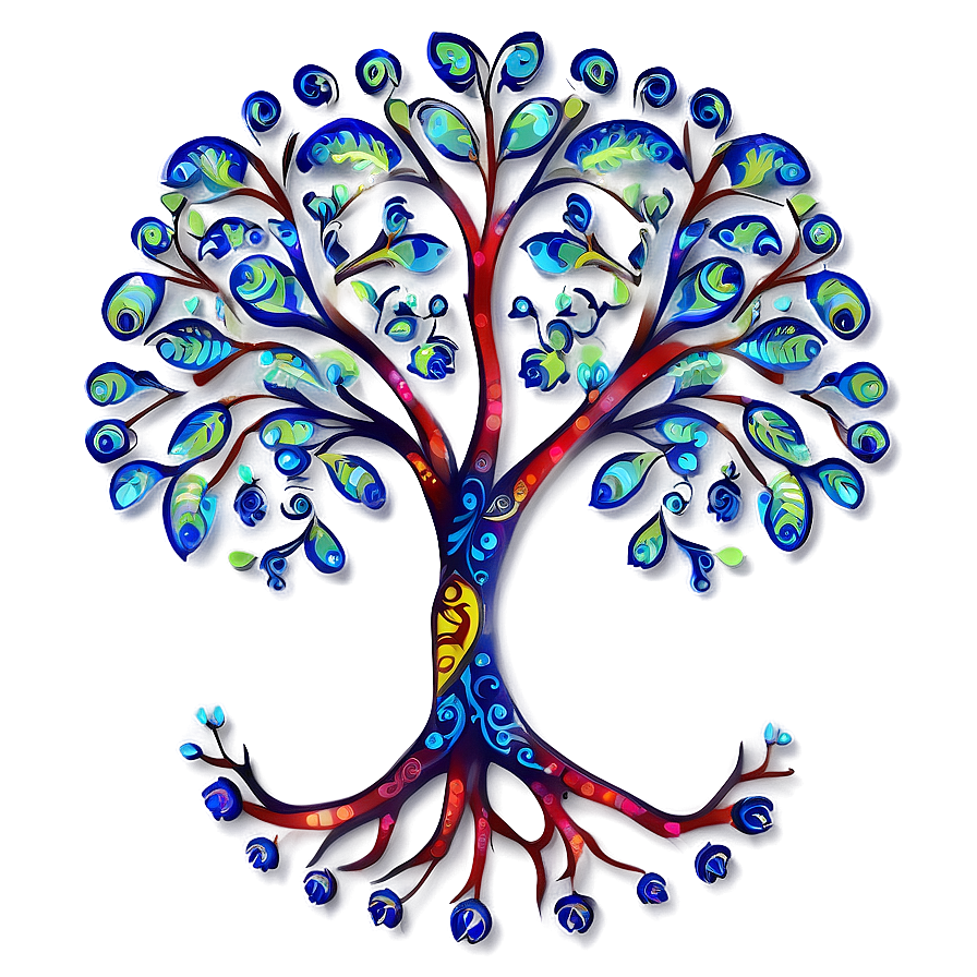 Tree Of Life In Folk Art Style Png 67 PNG