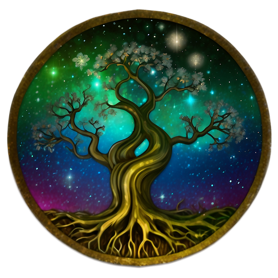 Tree Of Life In Galaxy Theme Png 25 PNG